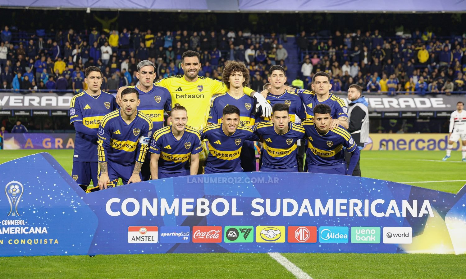 Iniciales Boca vs San Pablo ida Sudamericana 2026