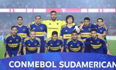 La formación inicial de Boca ante San Pablo en el Morumbí