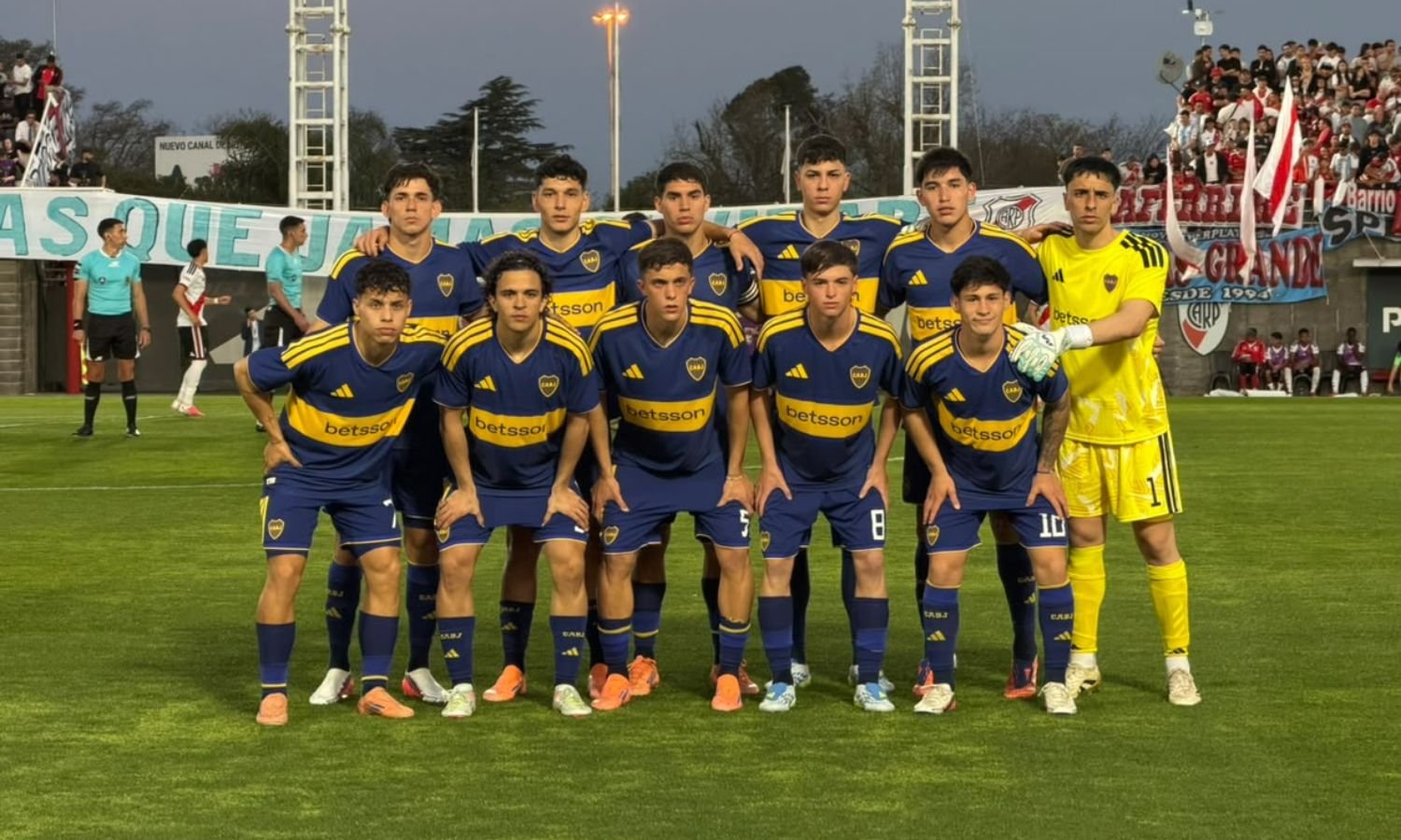 La formación inicial de Boca ante River