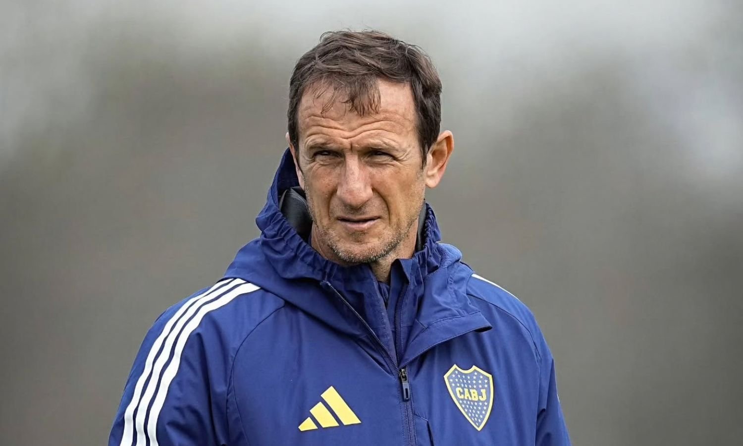 Rodolfo Arruabarrena durante un entrenamiento de Boca
