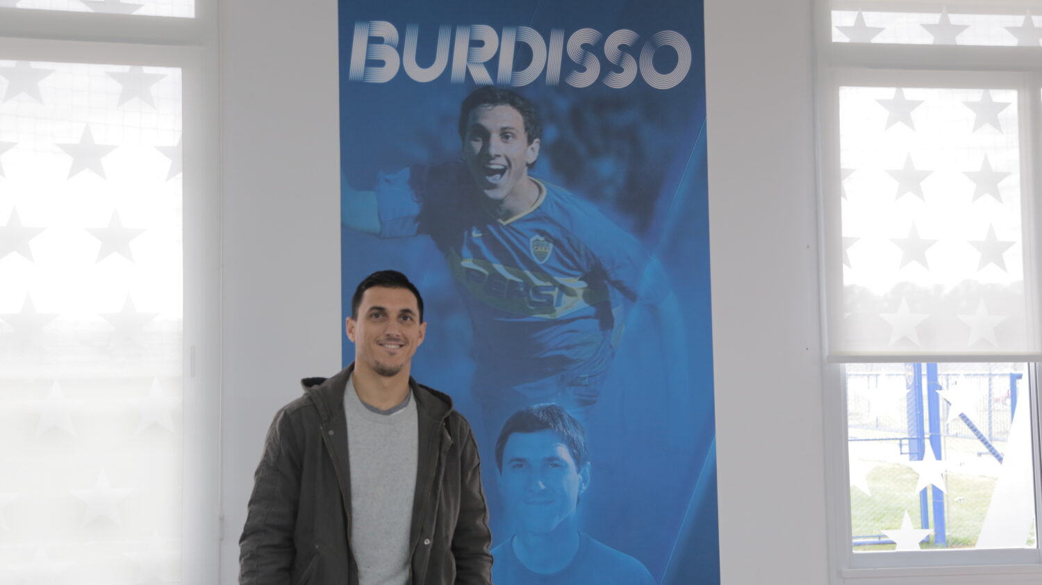 Nicolás Burdisso visitó centro de entrenamiento Boca Ezeiza 7072017