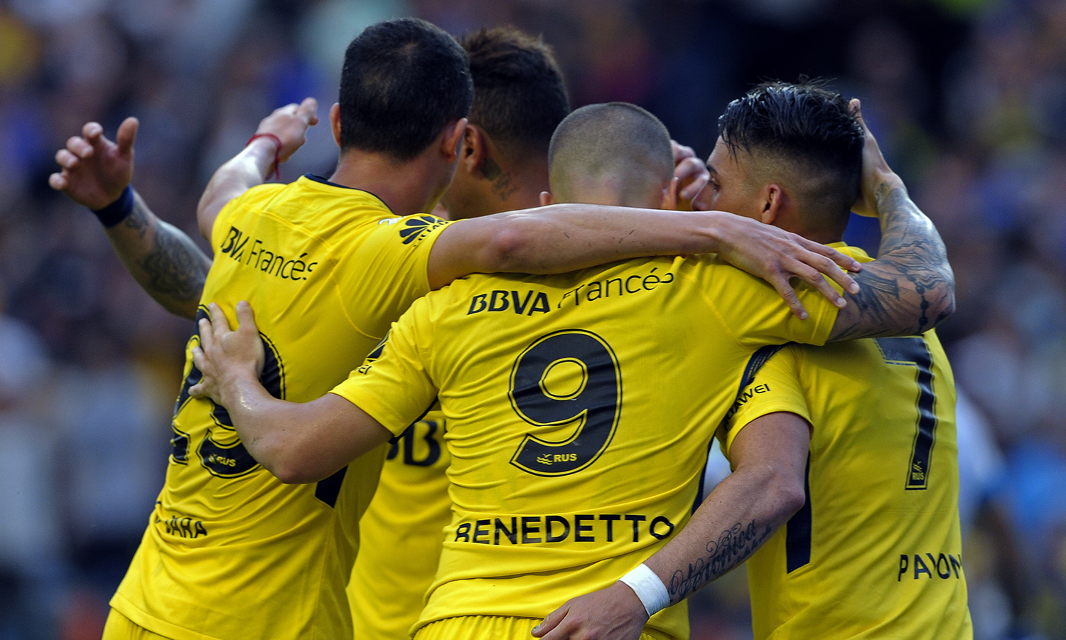 Festejo Boca Belgrano Superliga fecha 7