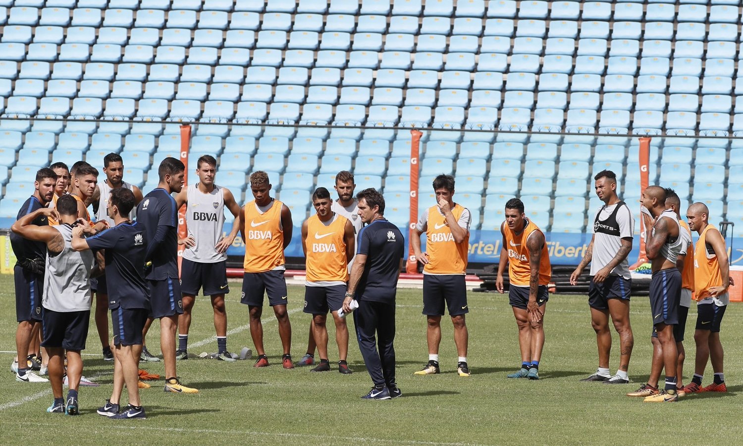 Boca volvió a los entrenamientos con la mente en Aldosivi