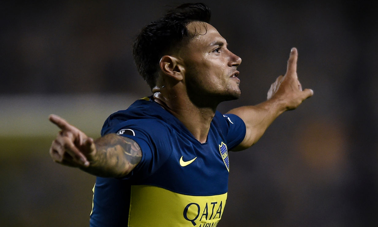 Zárate: "De chico soñaba con jugar la Copa, ahora sueño con ganarla'' Zárate Boca Wilstermann Gol Marcelo Endelli Getty