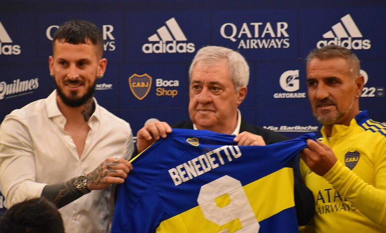 Benedetto fue presentado en Boca