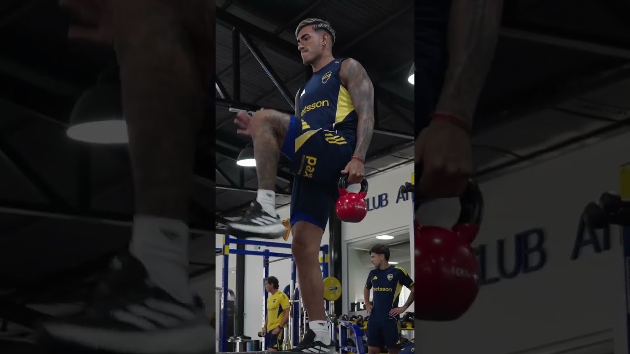 Entrenamiento de FUERZA en la PRETEMPORADA de BOCA