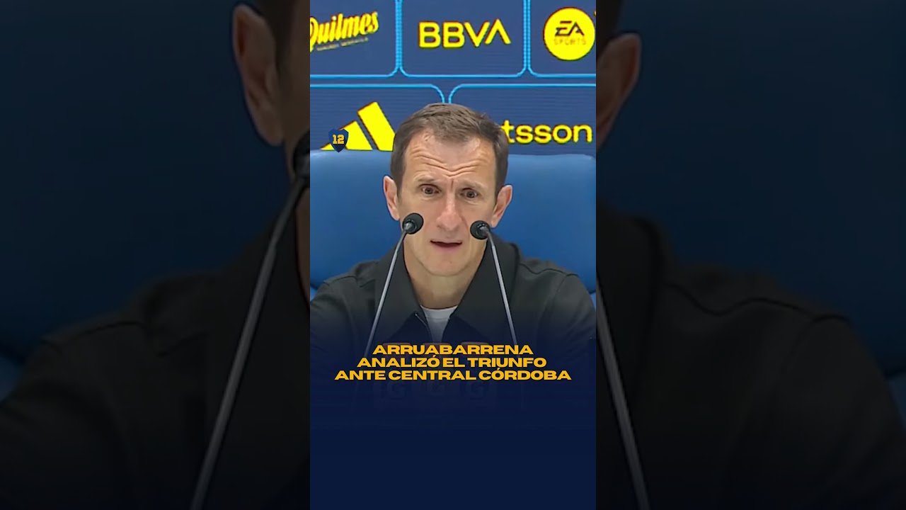 ARRUABARRENA analizó el triunfo sobre Central Córdoba