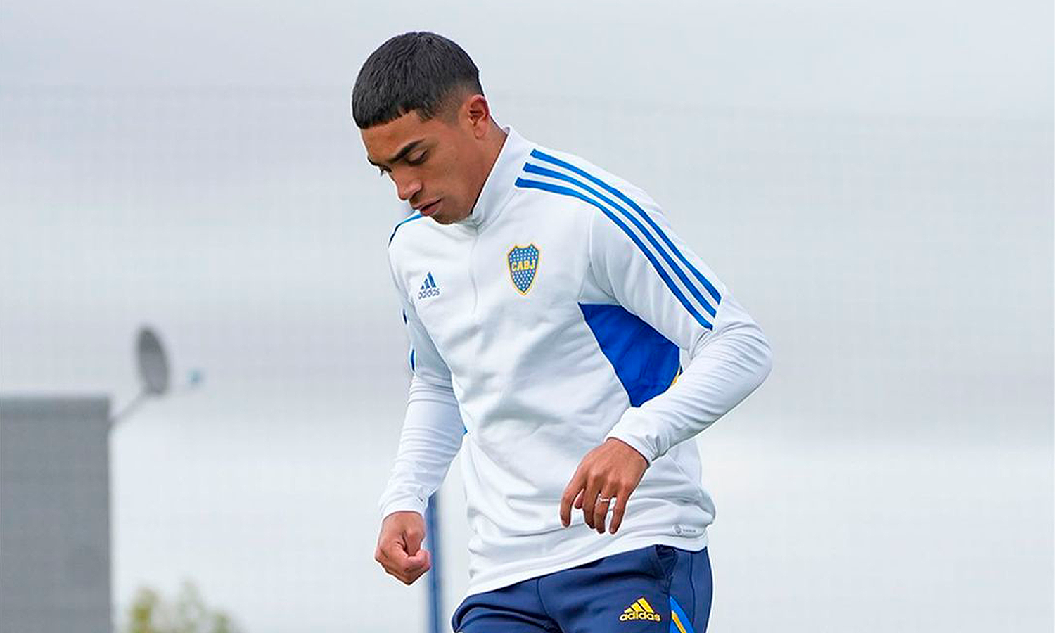 Luca Langoni entrenamiento Boca