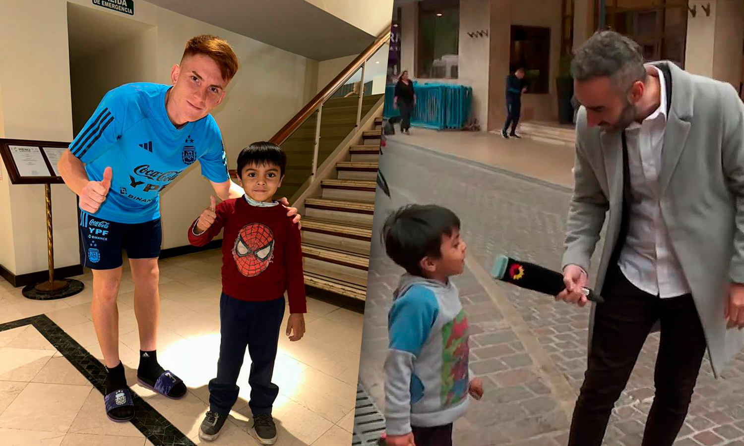 Niño foto con el Colo Barco