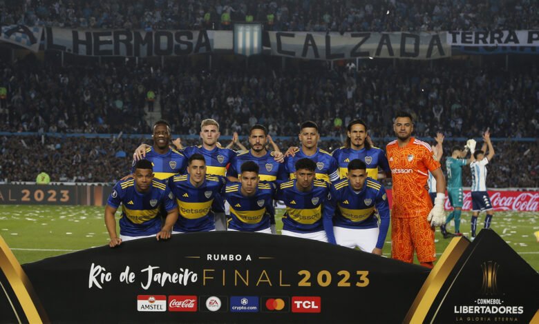 Iniciales Racing-Boca Libertadores 2023