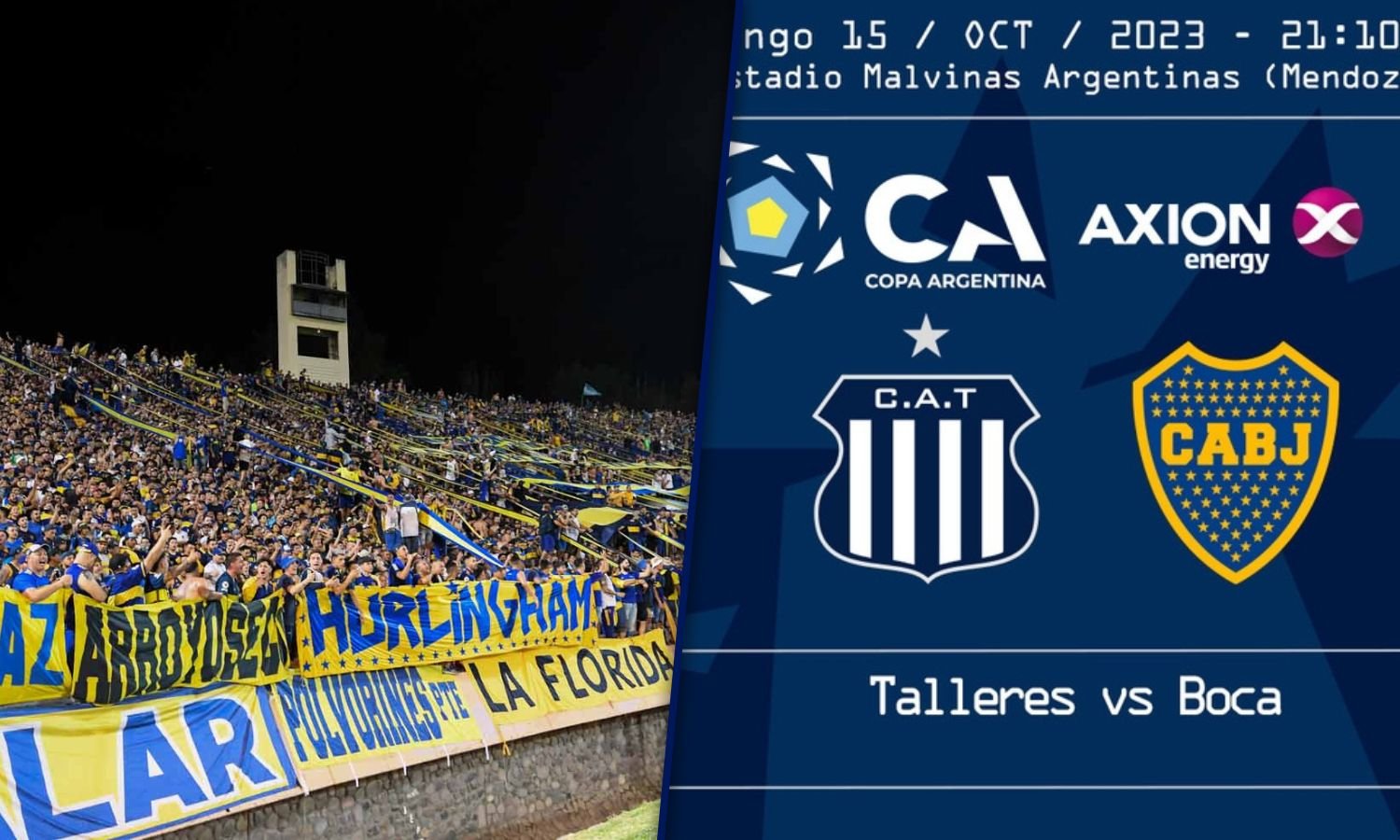 Entradas para Boca vs. Talleres por la Copa Argentina en Mendoza