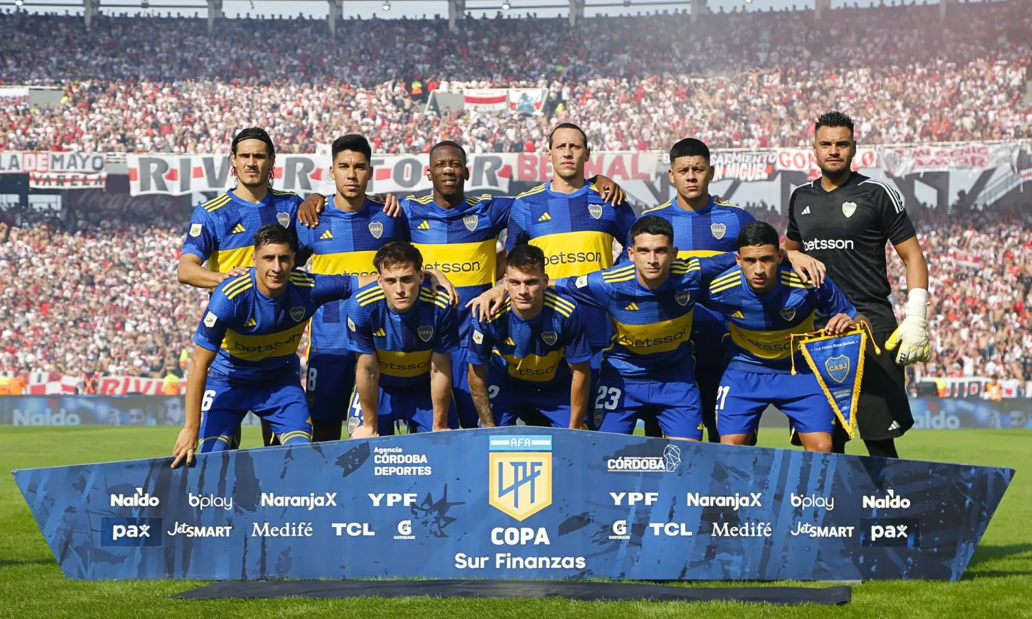 Iniciales Boca vs River Cuartos Copa de la Liga 2024