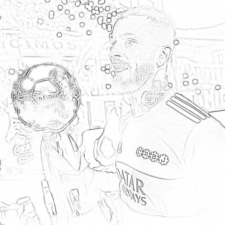 Benedetto copa para colorear