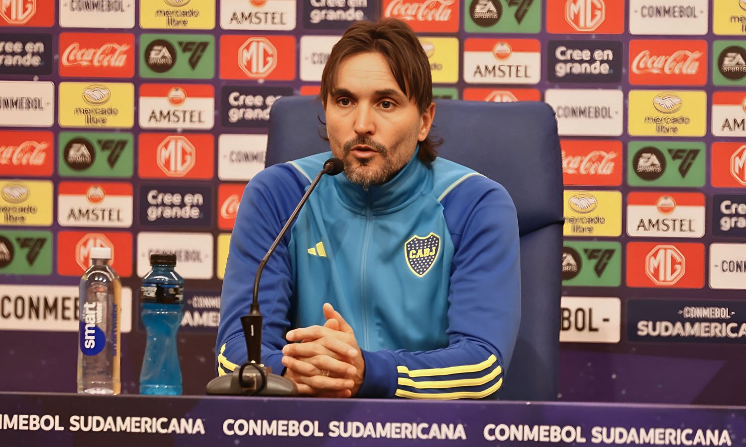 Martinez conferencia Boca Fortaleza Sudamericana 2024