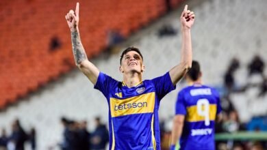 Festejo Brian Aguirre Boca vs Talleres CA2024