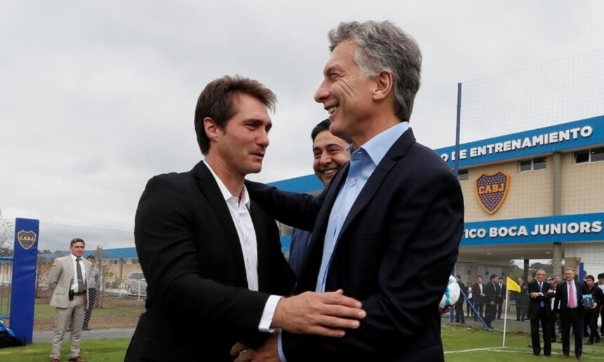 Macri y Schelotto Boca