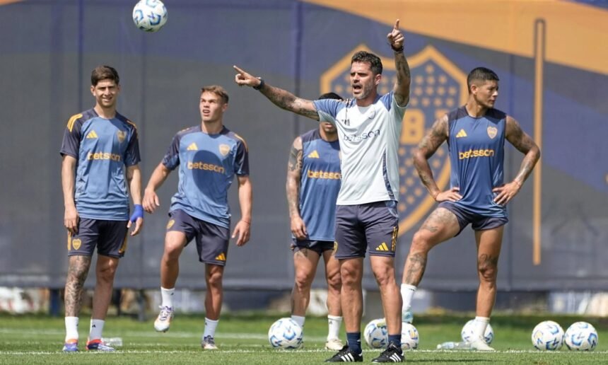 Fernando Gago entrenamiento de Boca