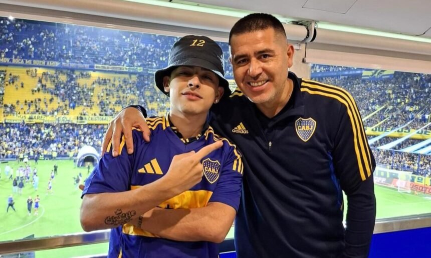 Trueno y Riquelme en La Bombonera