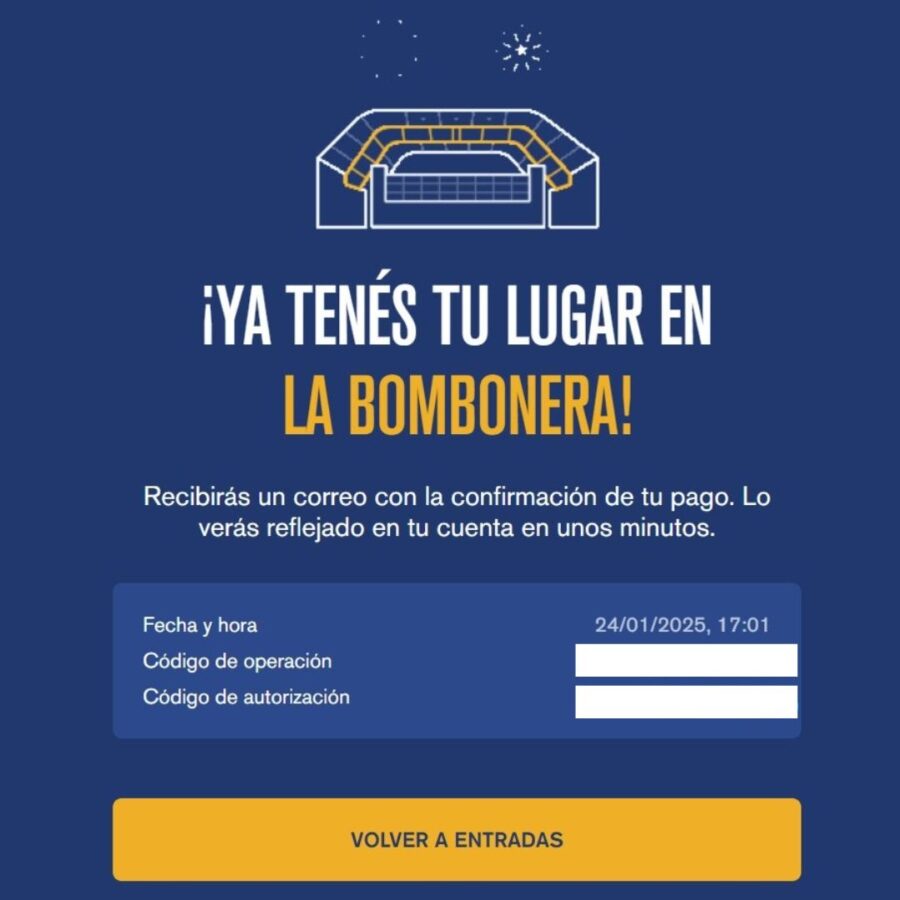 Debutó la aplicación Boca Socios: como le fue y las opiniones Entrada confirmada Boca Socios