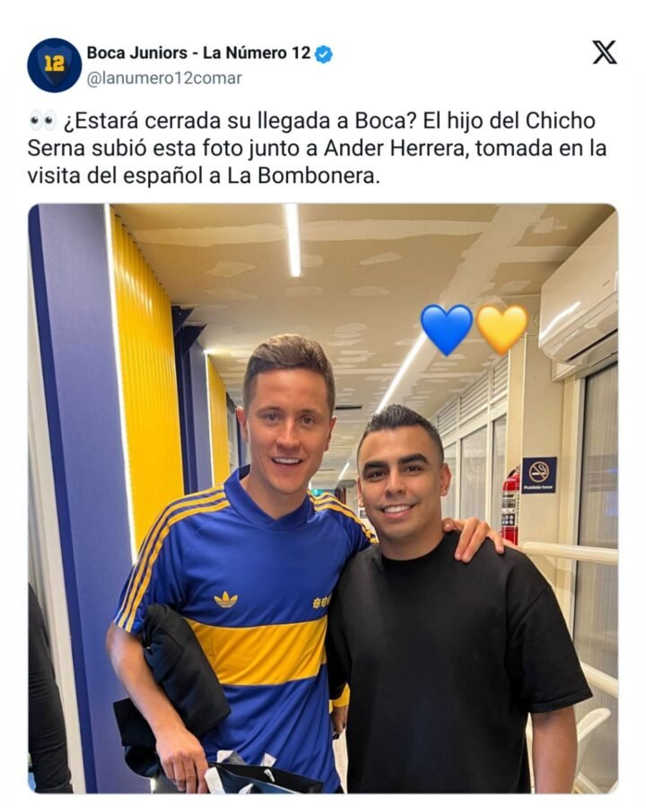Una señal inesperada por la vuelta de Leandro Paredes a Boca Mateo Serna y Ander Herrera