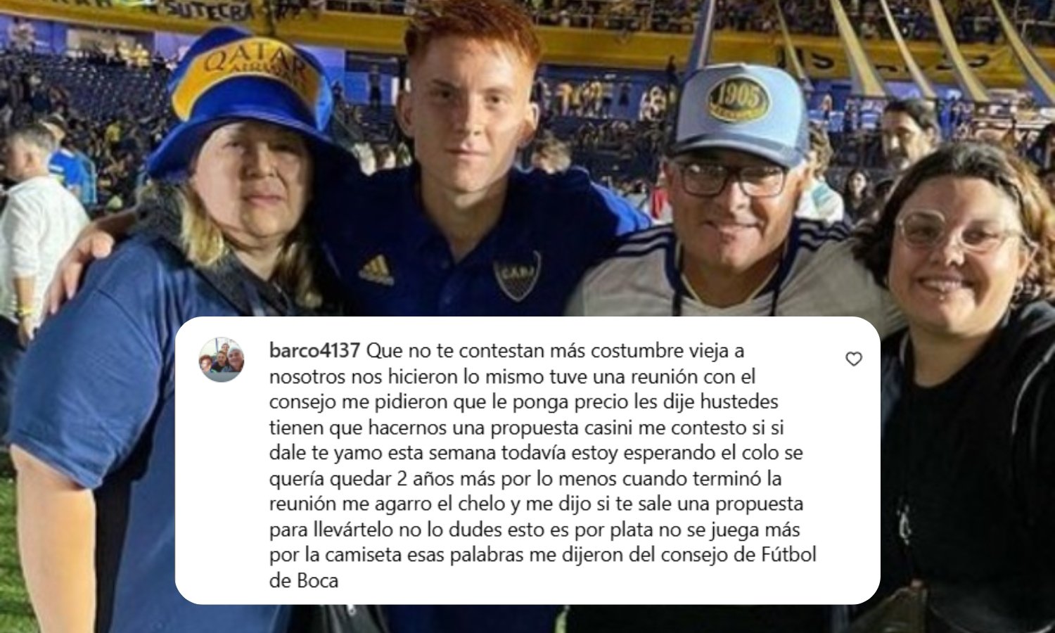 Mensaje Walter Barco contra Consejo de Fútbol