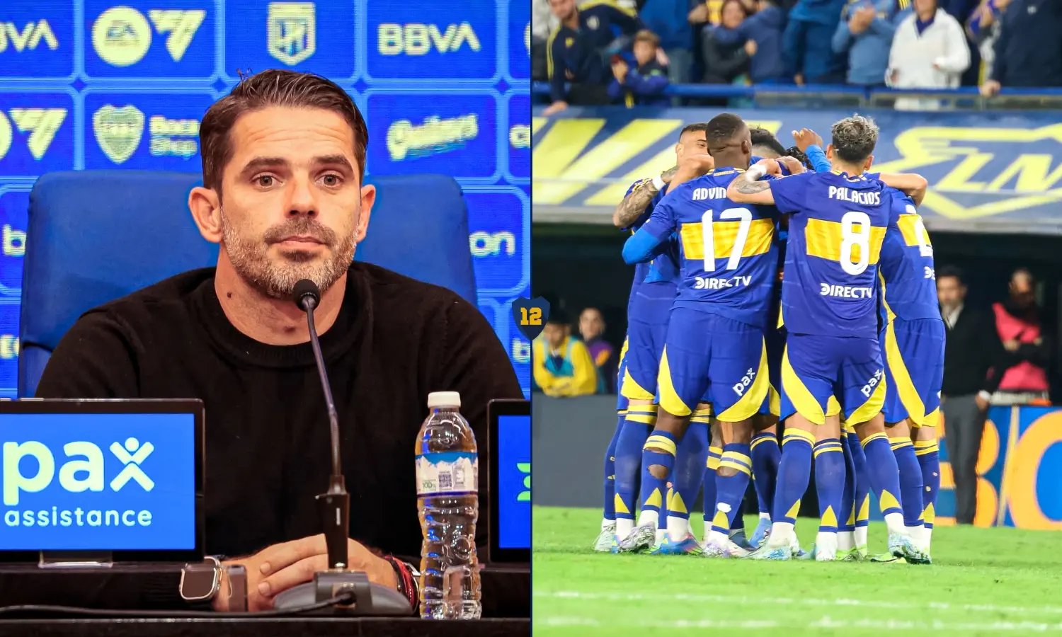 Gesto equipo Gago Boca vs Estudiantes