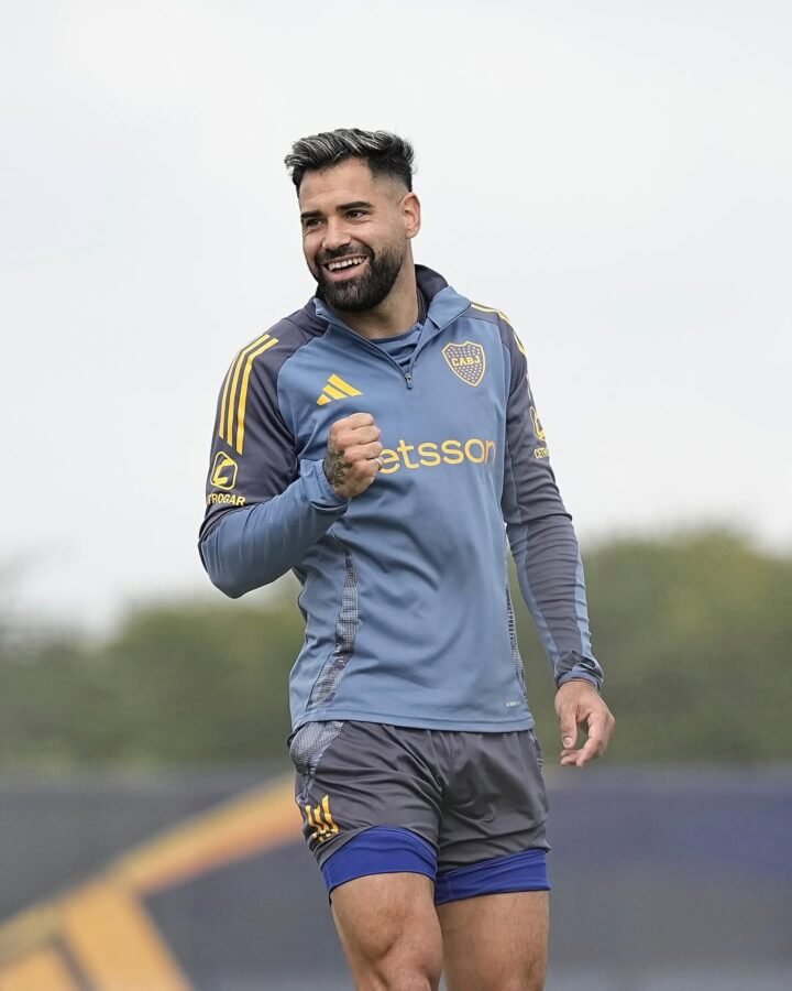 Milton Giménez entrenamiento Boca