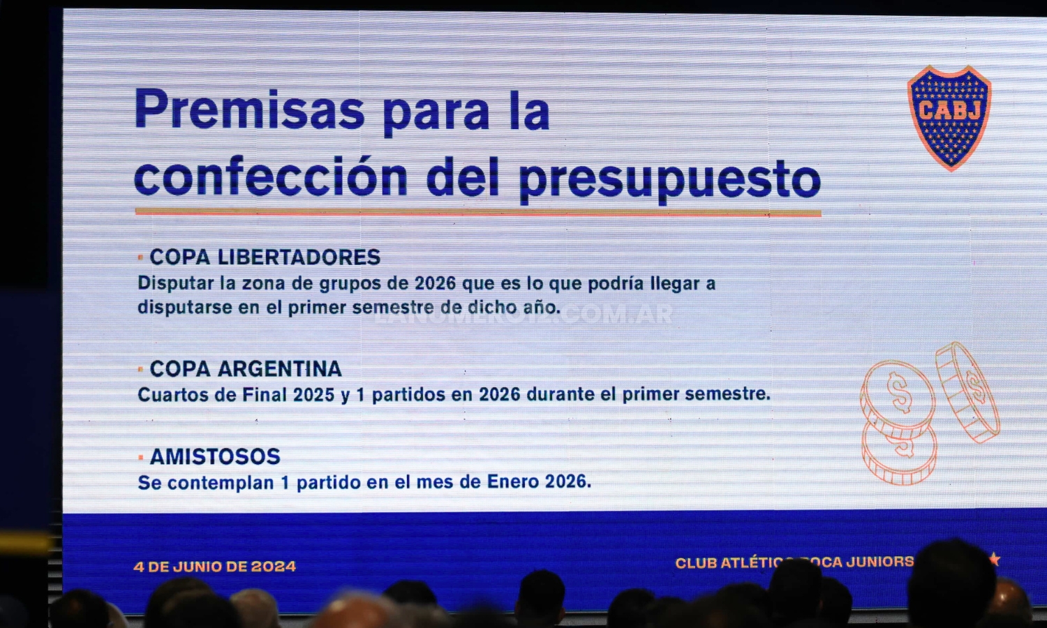 Sin contemplar la ampliación del estadio: Boca aprobó el presupuesto 2025/26 Premisas confeccion presupuesto 2526