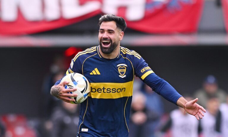 Festejo Gimenez Boca vs Barracas Central