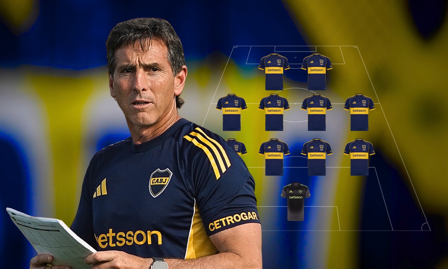 Con dos cambios: la formación de Boca vs Barracas Central Formación Boca Claudio Úbeda DT 271025
