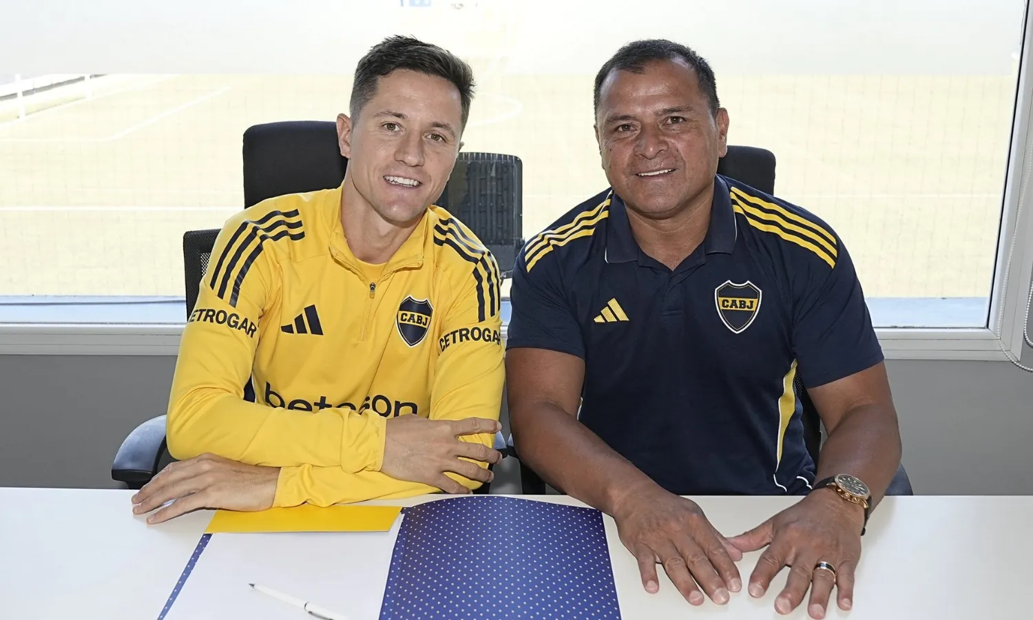 Ander Herrera y Marcelo Delgado Boca