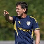 Úbeda sorprendió con cambios en la última práctica antes del amistoso ante Olimpia Claudio Úbeda entrenamiento Boca