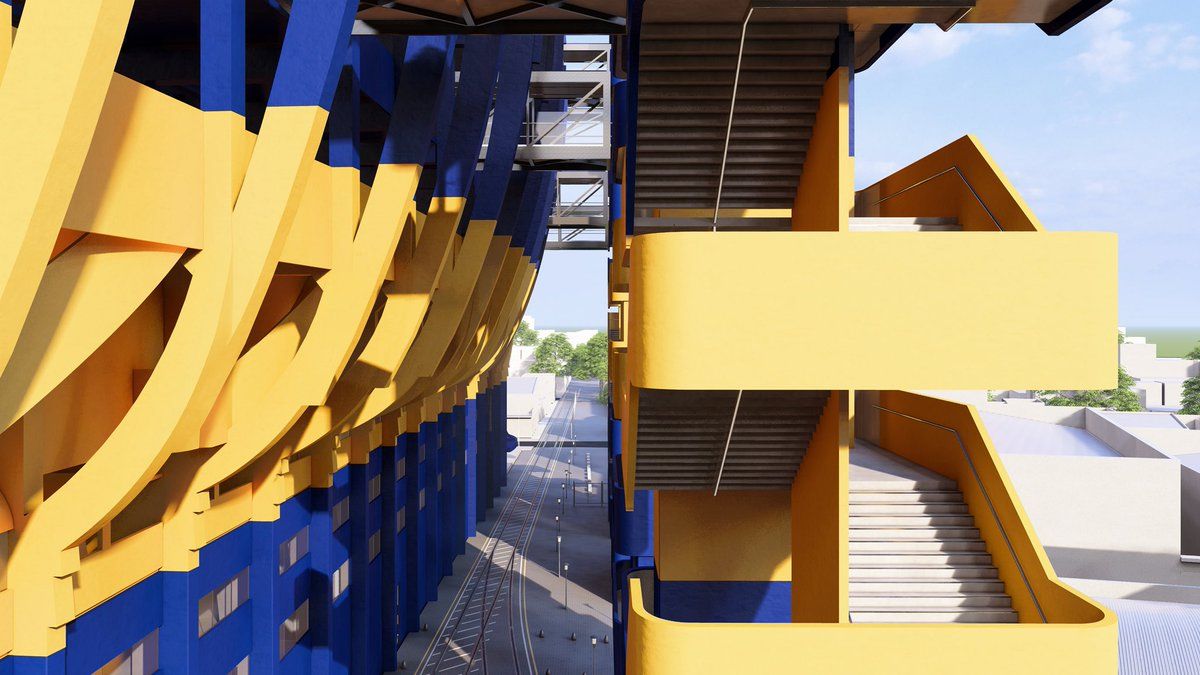 Nuevas torres de acceso a La Bombonera