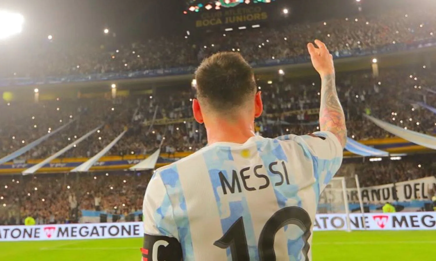 Messi en La Bombonera Selección Argentina