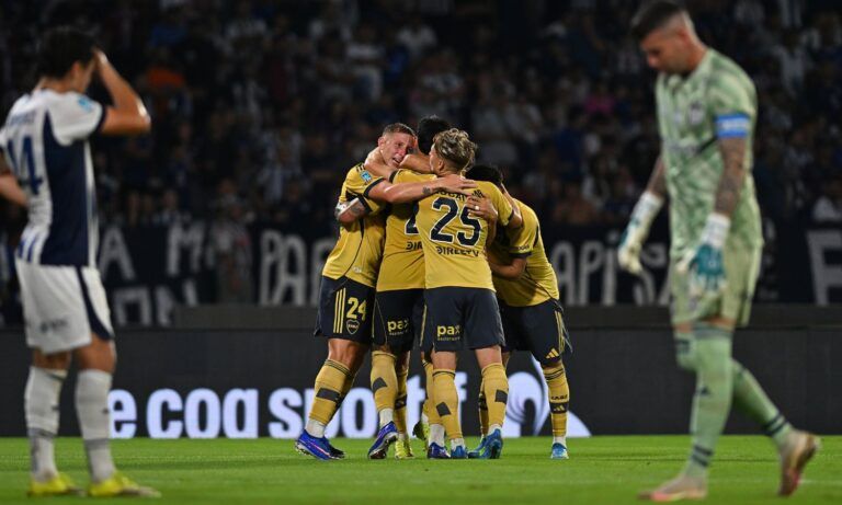Festejo Boca gol vs Talleres