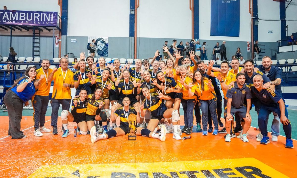 Festejo Boca voley 9 titulos voley