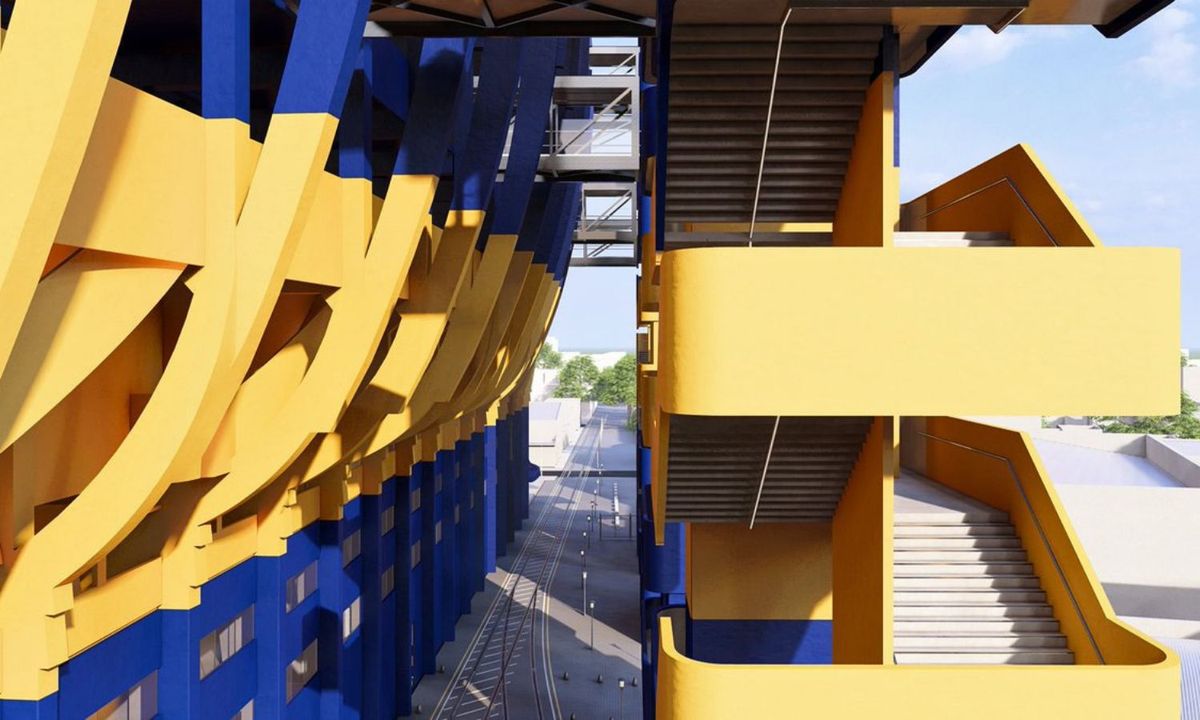 Boca y las nuevas torres accesos a La Bombonera