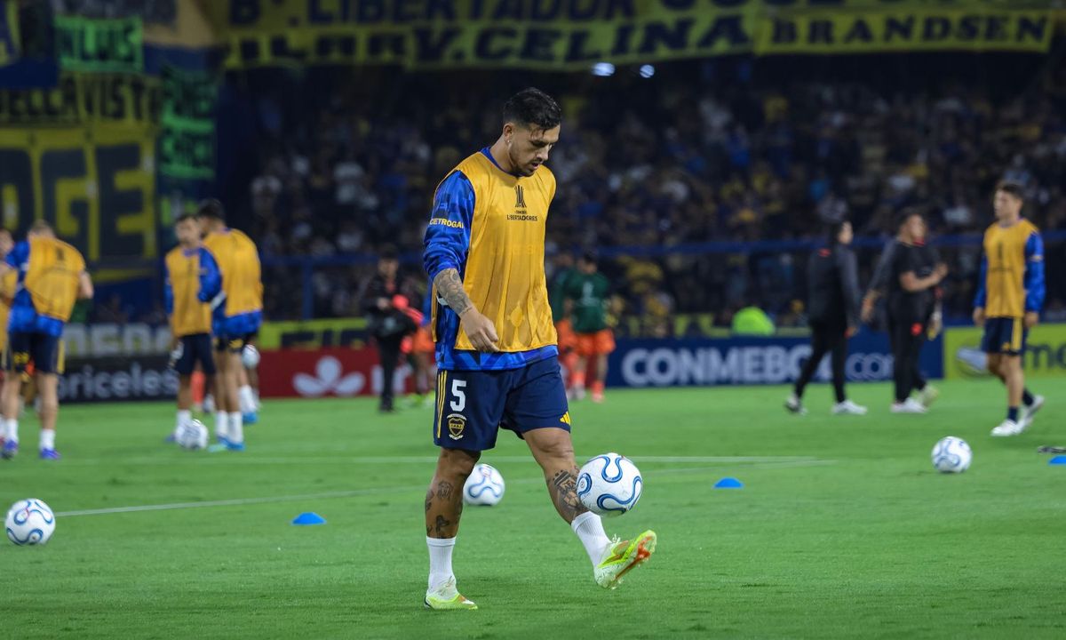 Paredes entrada en calor Boca vs Barcelona SC Libertadores 2026