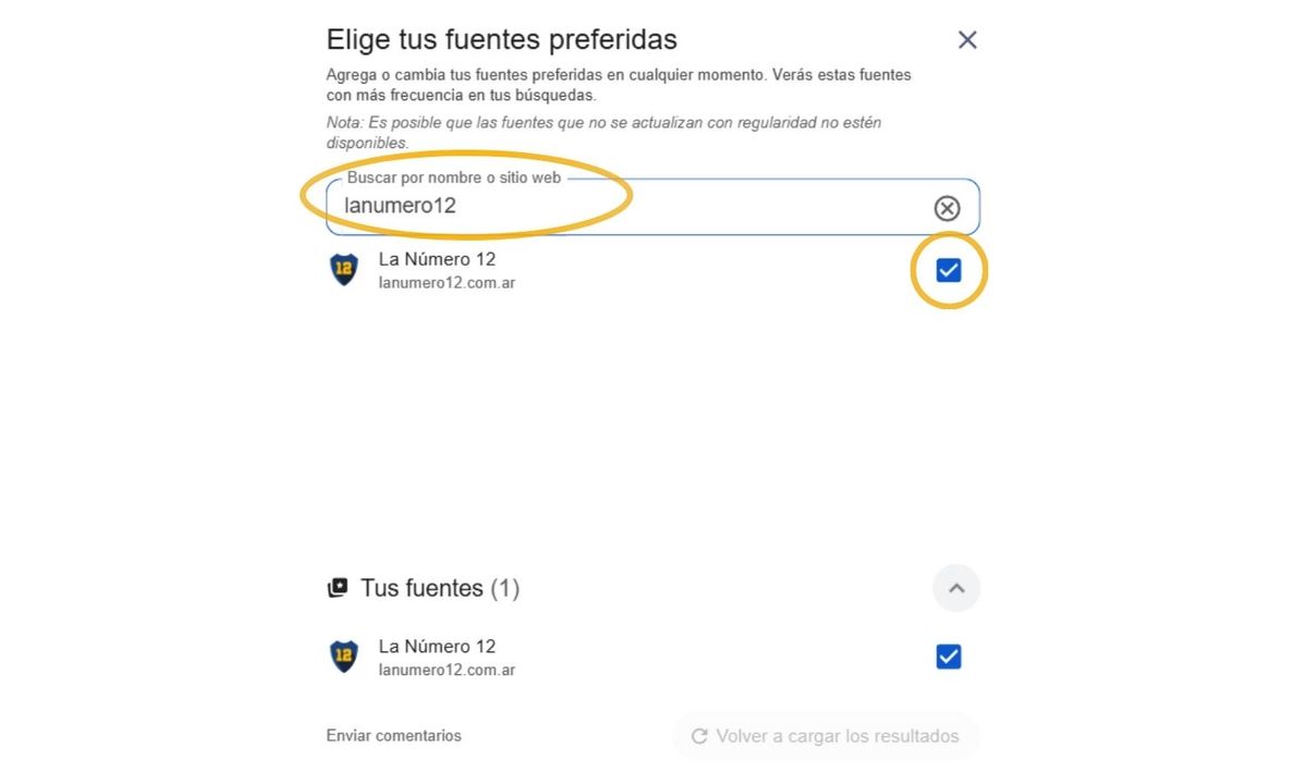 Noticias de Boca Juniors en Google