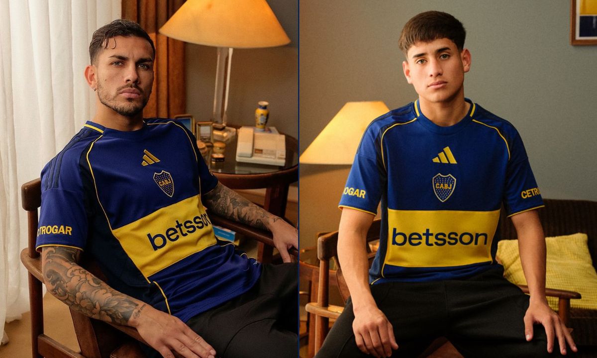 Paredes y Aranda camiseta Boca 25 aniversario Bicampeón América 2001