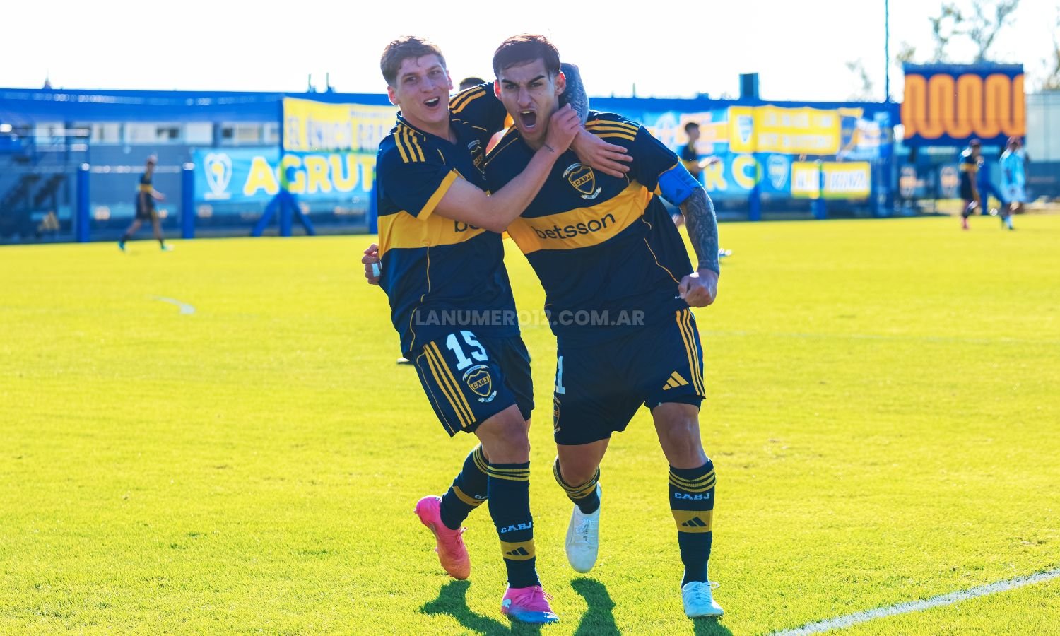 Gonzalo Gelini festejo de gol reserva de Boca vs Atlético Tucumán