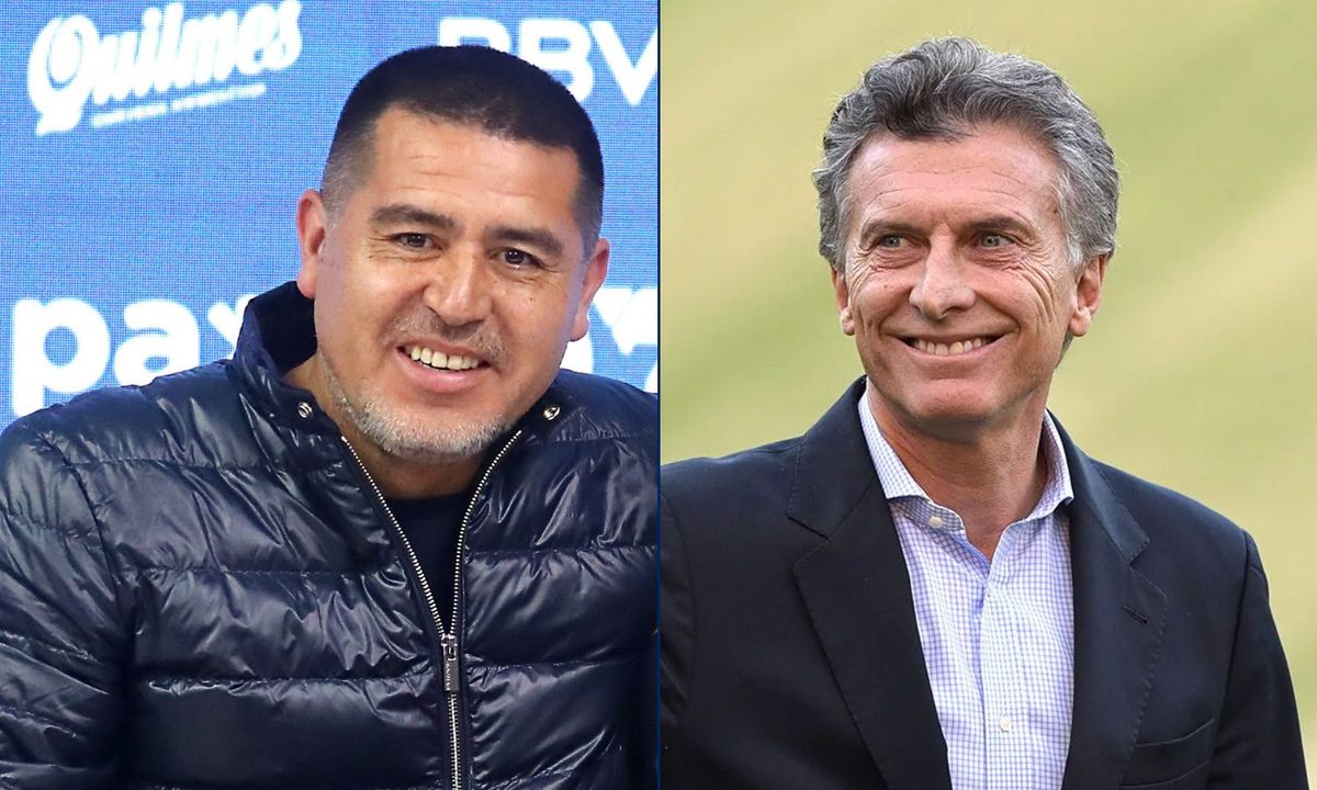 Riquelme y Macri Boca DT