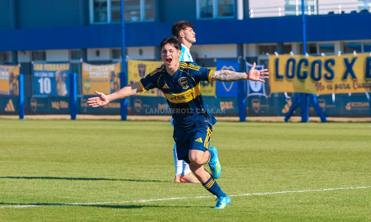 Tomás Márquez festejo reserva de Boca vs Atlético Tucumán