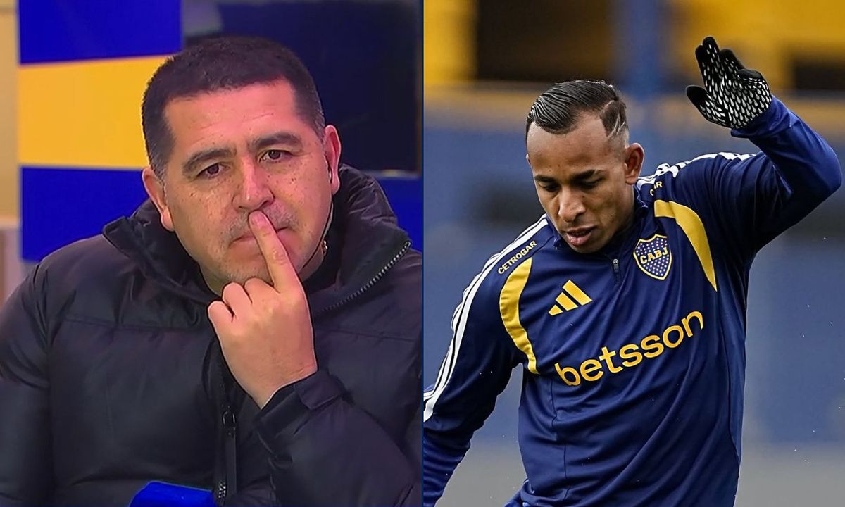 Juan Román Riquelme y Sebastián Villa Boca