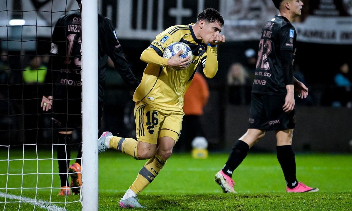 Festejo Miguel Merentiel Boca vs Platense Clausura 2026