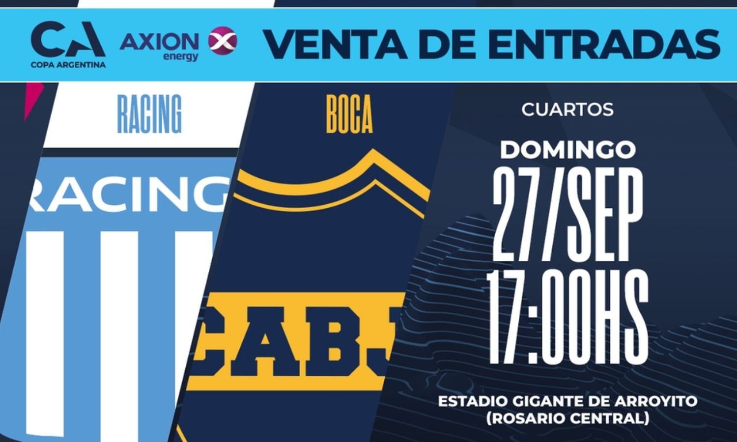 Entradas Boca vs Racing Copa Argentina