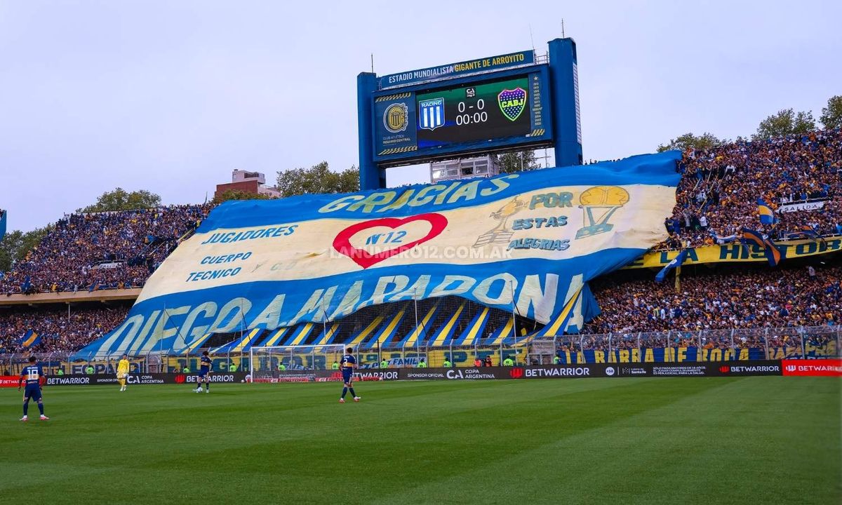 Hinchada Boca vs Racing Copa Argentina 2026