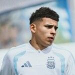 Leonel Flores delantero de Boca en la Selección Argentina