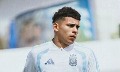 Leonel Flores delantero de Boca en la Selección Argentina