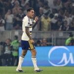 El festejo de Lautaro Di Lollo que convirtió el 1-0 de Boca sobre Vasco.